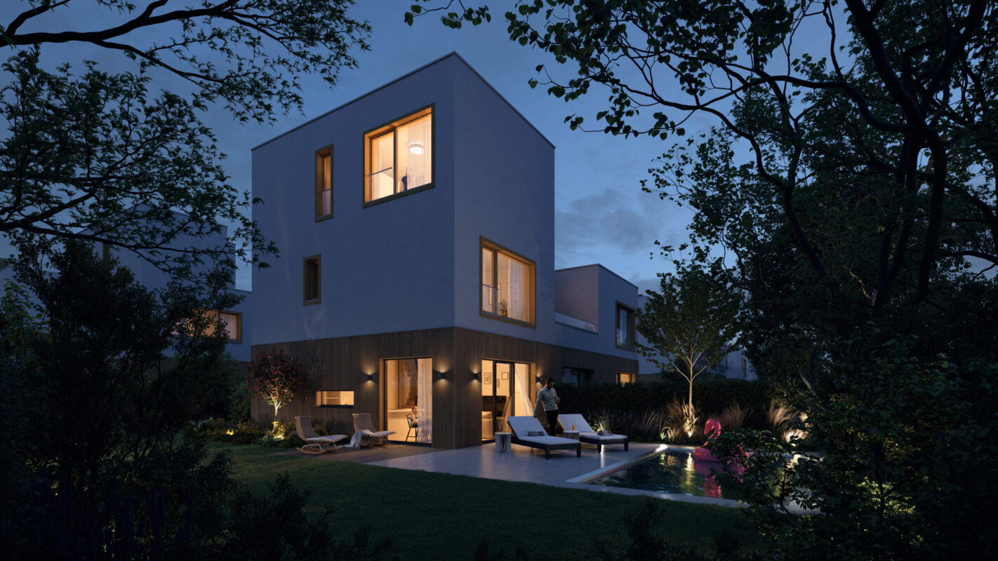 exterier – zahrada noc