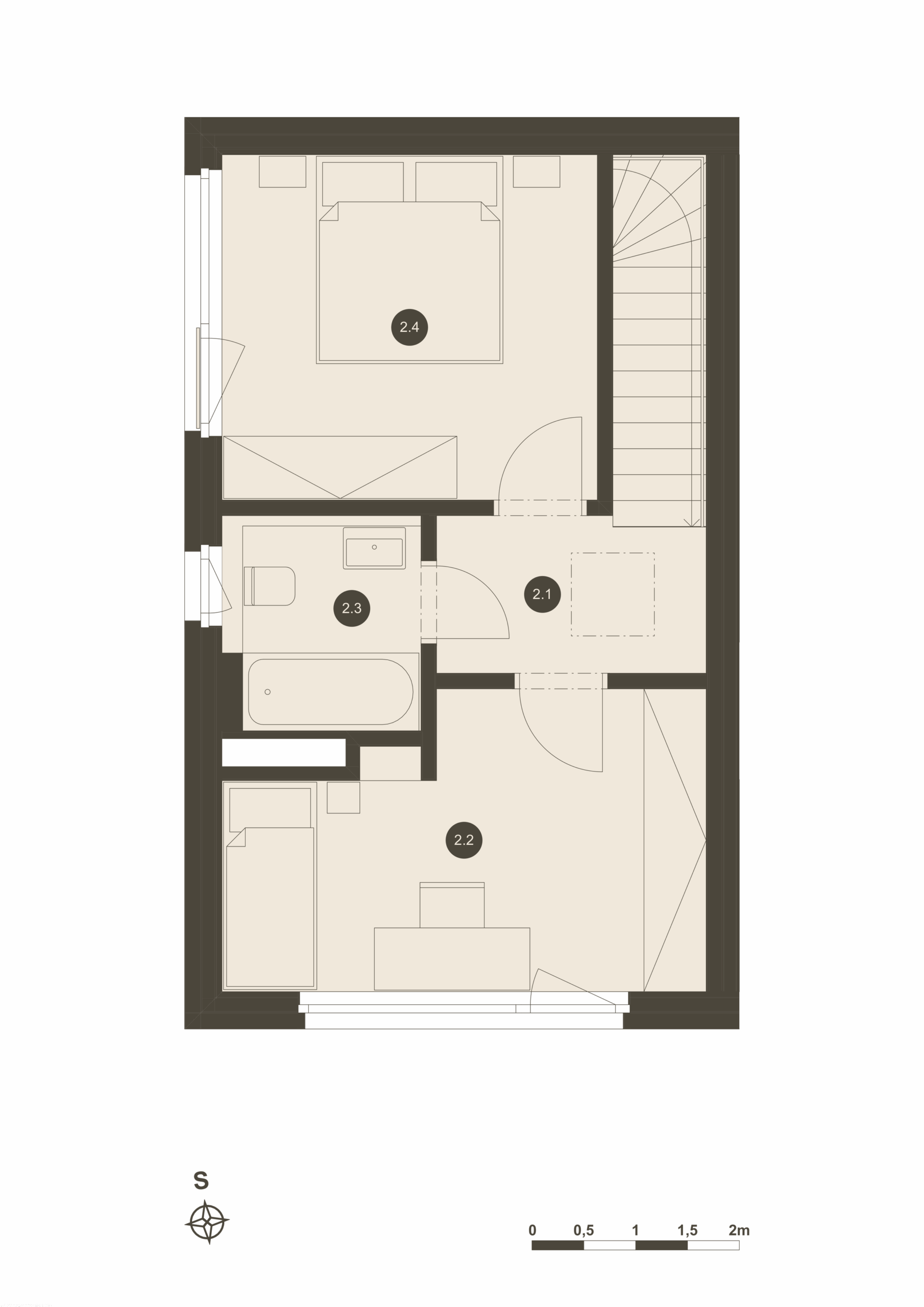 04.C - 2. patro půdorys