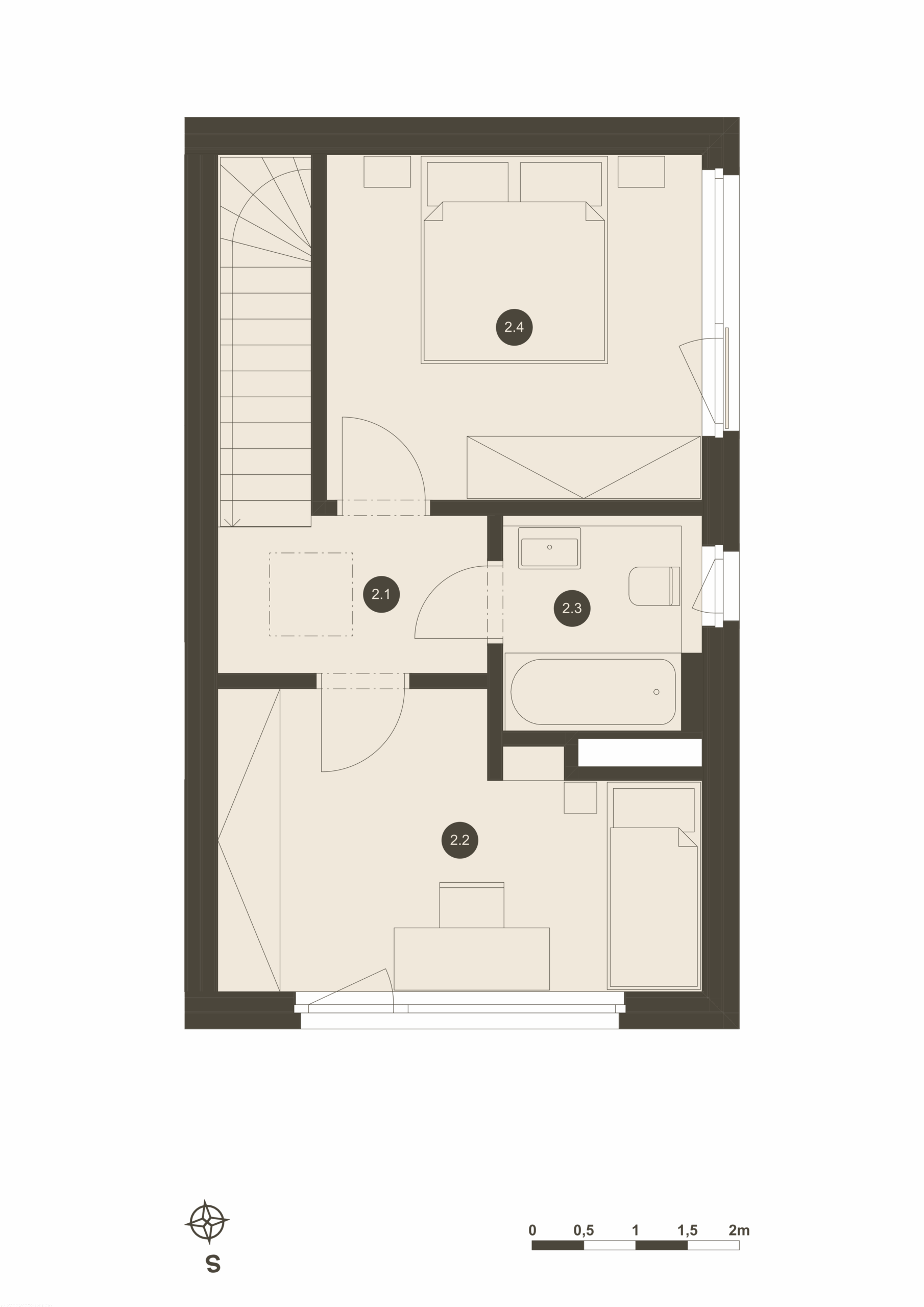 06.C - 2. patro půdorys