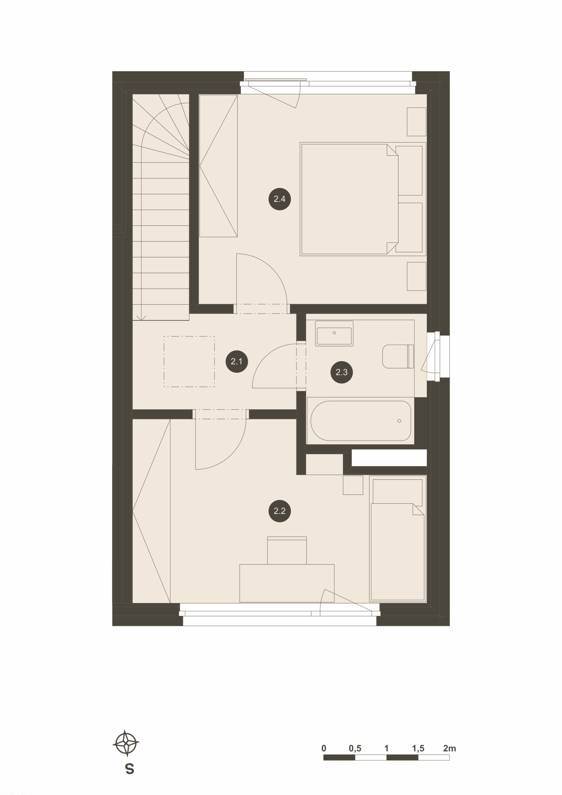 07.A - 2. patro půdorys