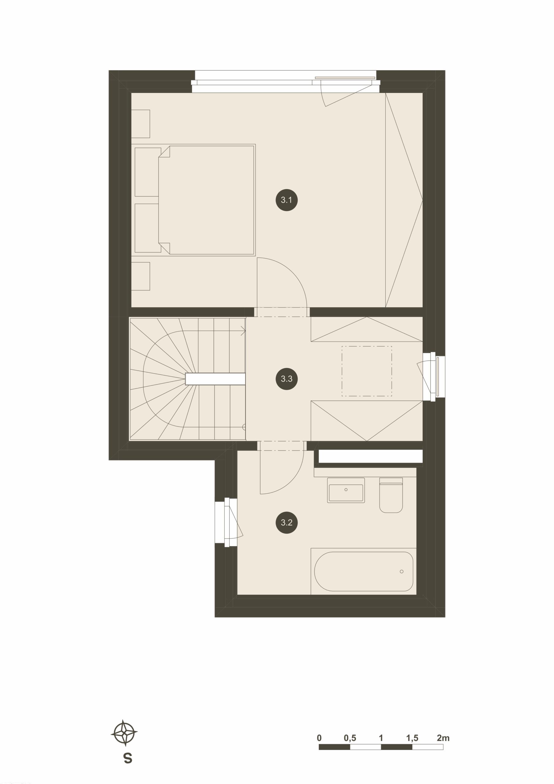 10.B - 3. patro půdorys