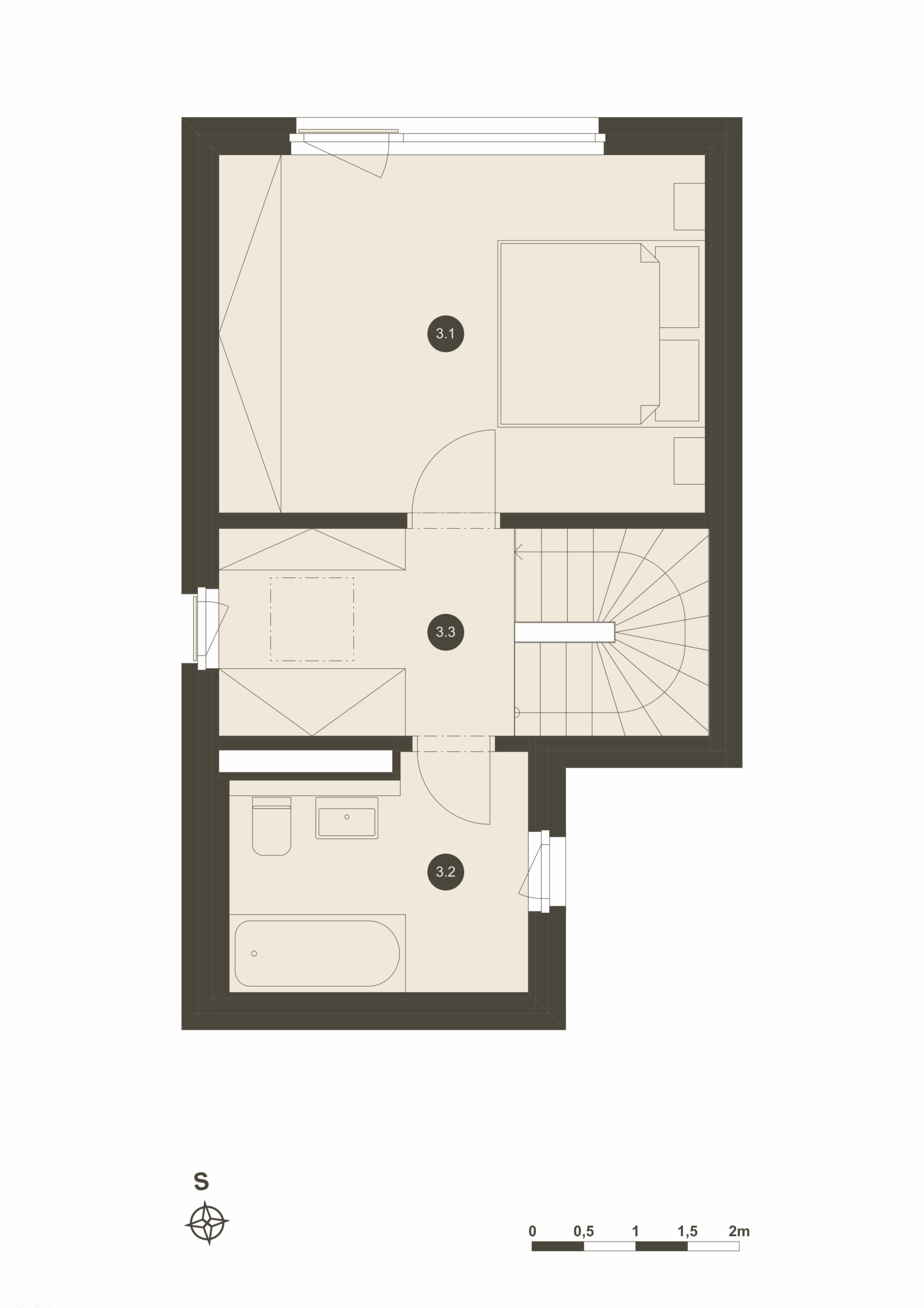 17.B - 3. patro půdorys